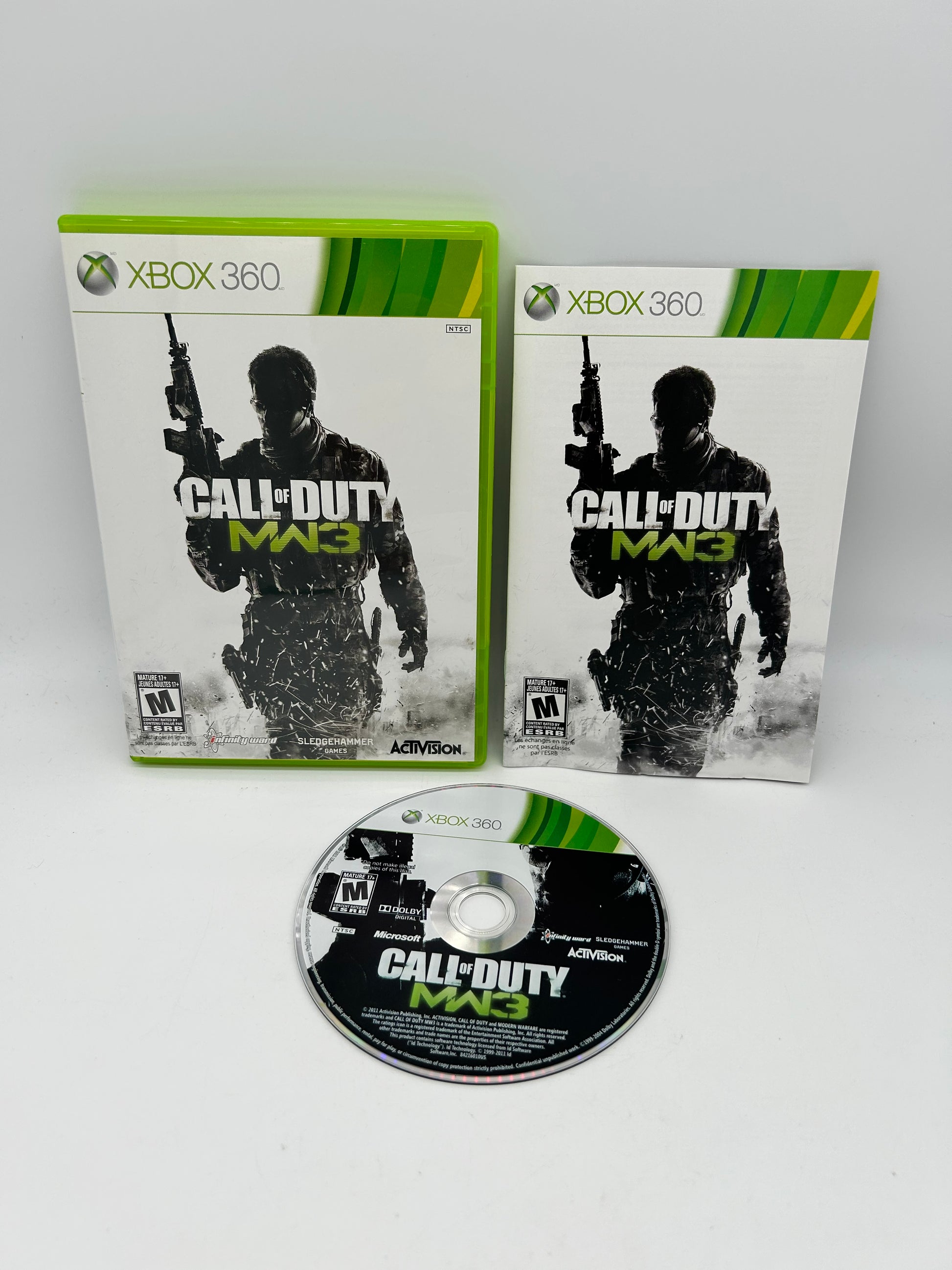 PiXEL-RETRO.COM : MICROSOFT XBOX 360 COMPLETE CIB BOX MANUAL GAME NTSC CALL OF DUTY MODERN WARFARE 3 MW3