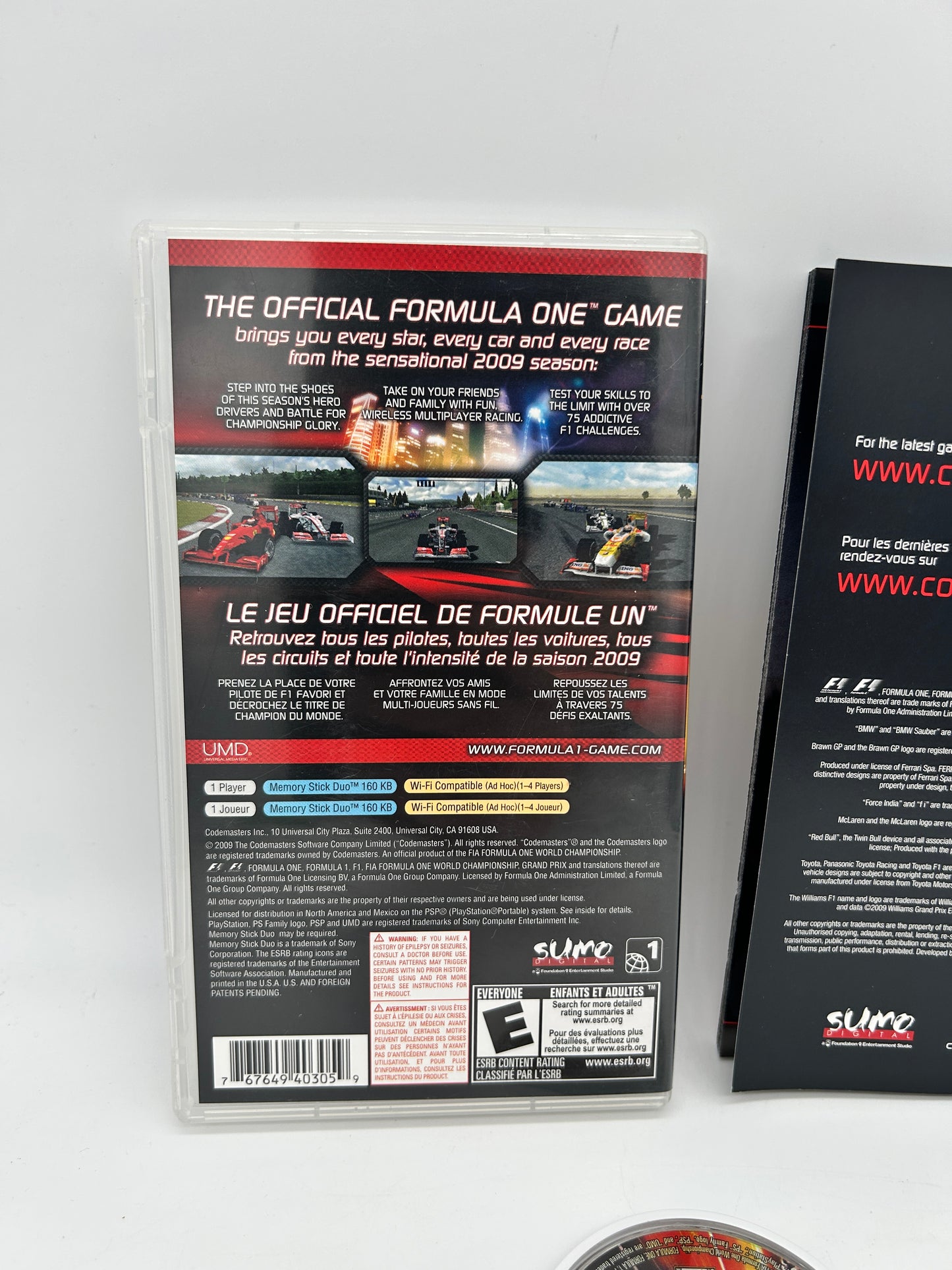 SONY PLAYSTATiON PORTABLE [PSP] | F1 2009 FORMULA 1