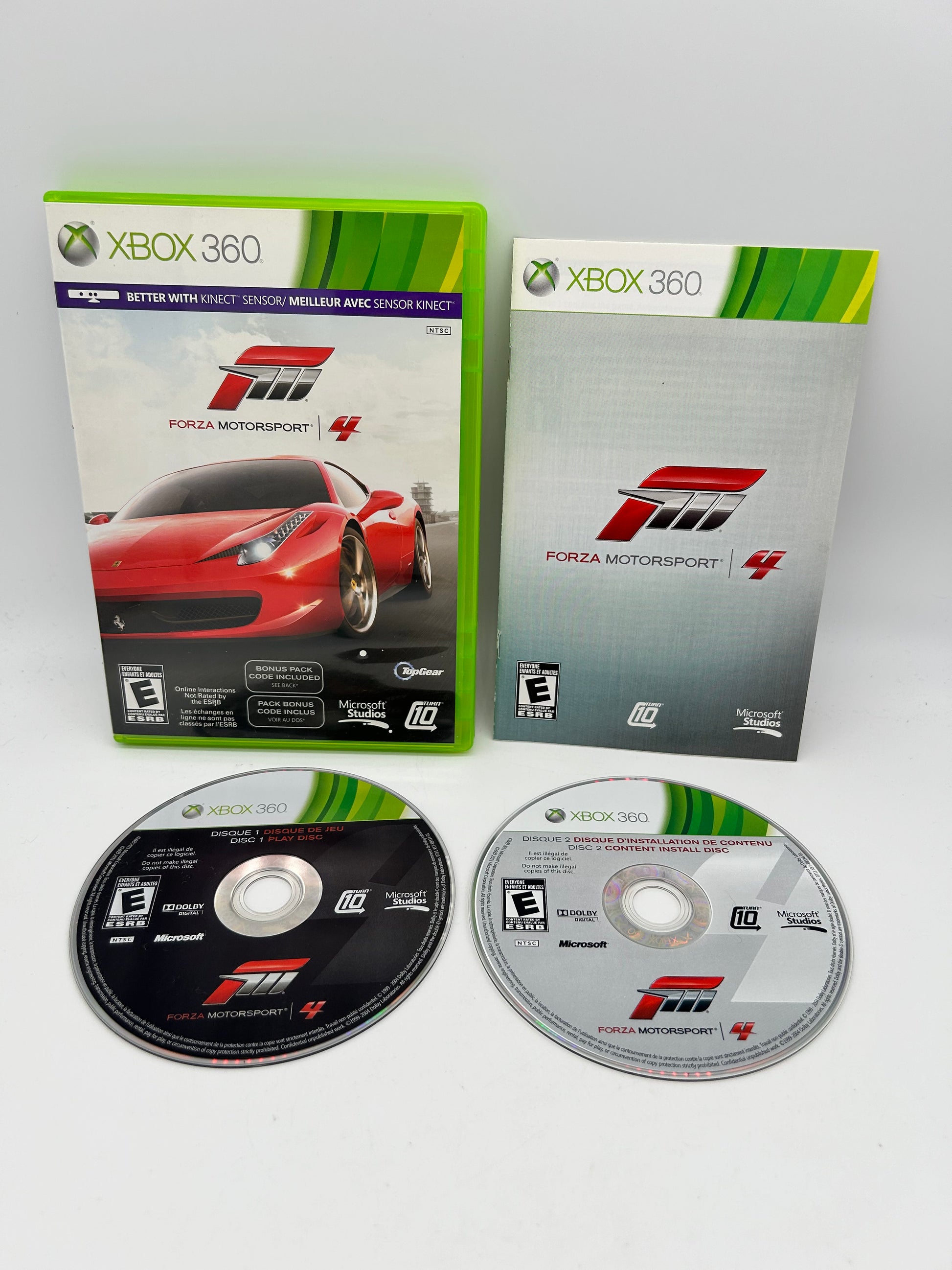 PiXEL-RETRO.COM : MICROSOFT XBOX 360 COMPLETE CIB BOX MANUAL GAME NTSC FORZA MOTORSPORT 4