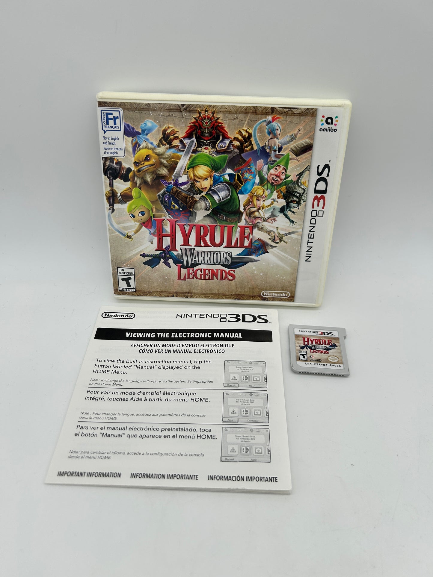 PiXEL-RETRO.COM : NINTENDO 3DS (3DS) COMPLET CIB BOX MANUAL GAME NTSC HYRULE WARRIORS LEGENDS