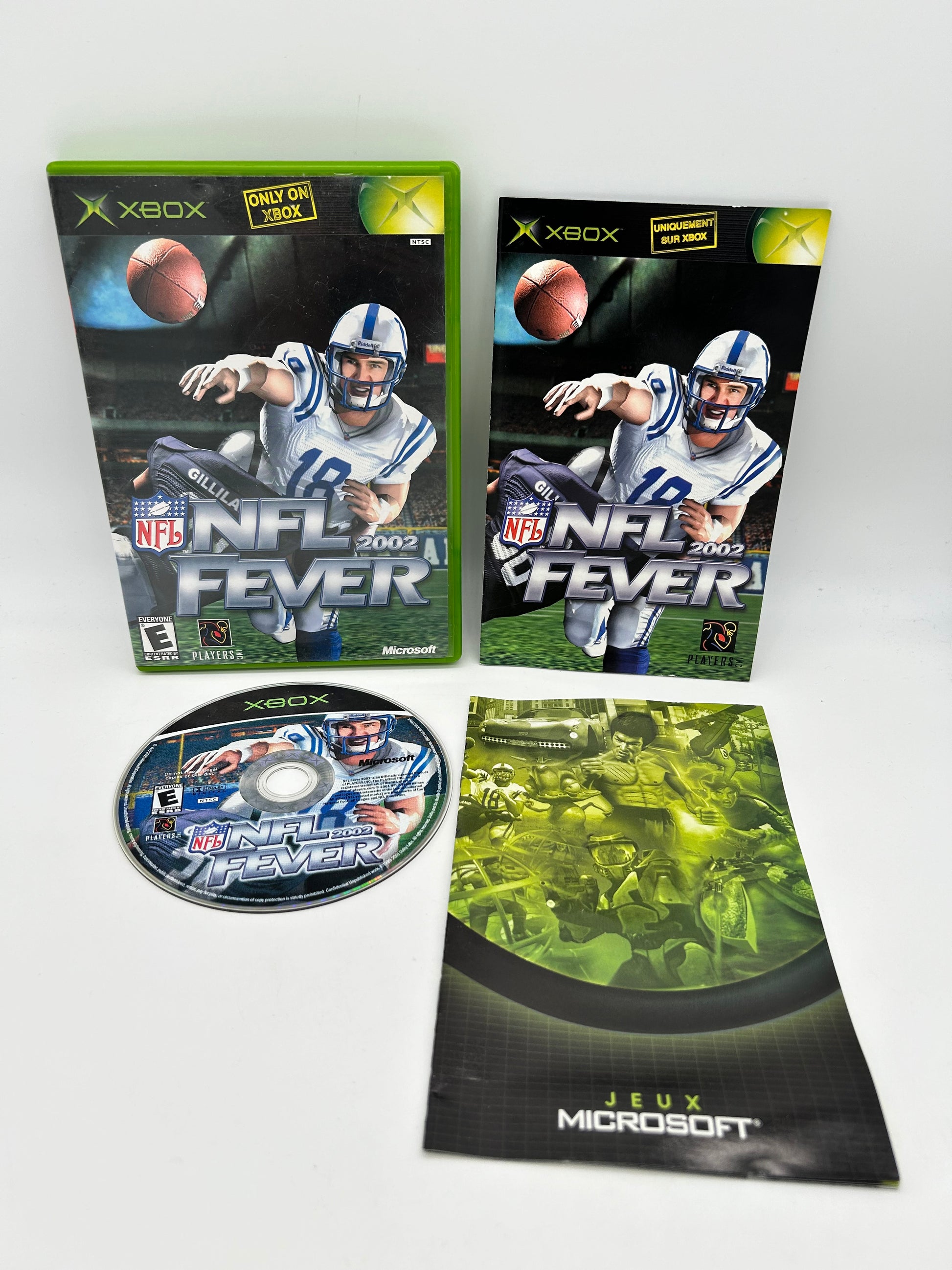 PiXEL-RETRO.COM : MICROSOFT XBOX COMPLETE CIB BOX MANUAL GAME NTSC NFL FEVER 2002