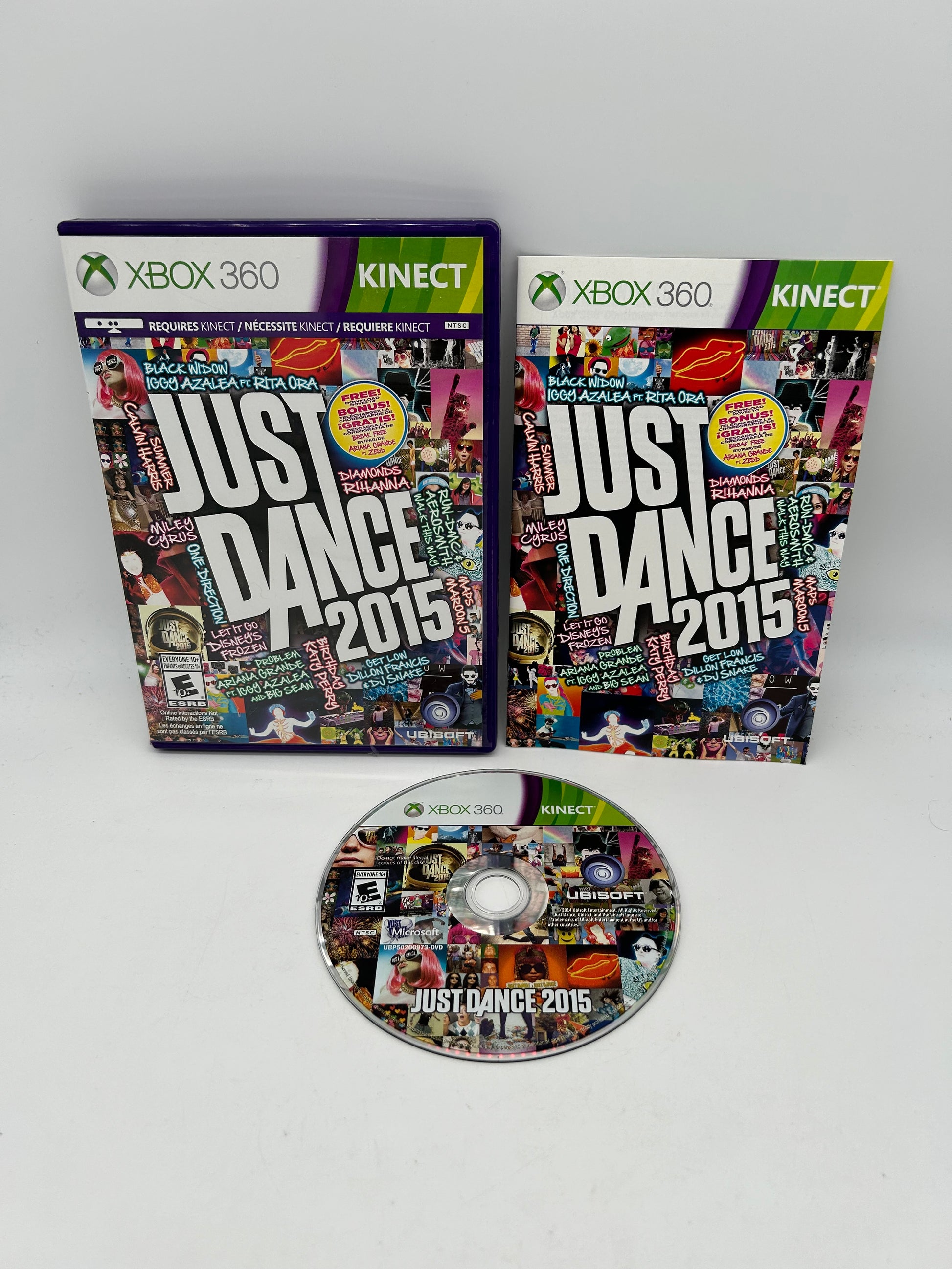 PiXEL-RETRO.COM : MICROSOFT XBOX 360 COMPLETE CIB BOX MANUAL GAME NTSC JUST DANCE 2015