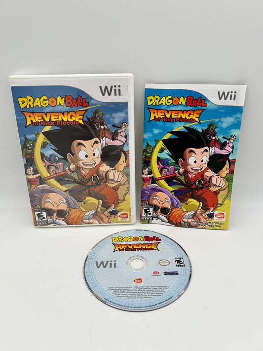 PiXEL-RETRO.COM : NINTENDO WII COMPLET CIB BOX MANUAL GAME NTSC DRAGON BALL REVENGE OF KING PICCOLO