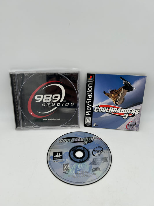 PiXEL-RETRO.COM : SONY PLAYSTATION (PS1) COMPLETE CIB BOX MANUAL GAME NTSC COOL BOARDERS 3