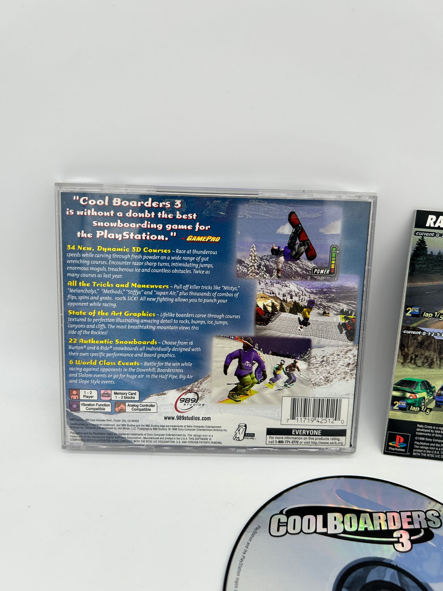 SONY PLAYSTATiON [PS1] | COOL BOARDERS 3