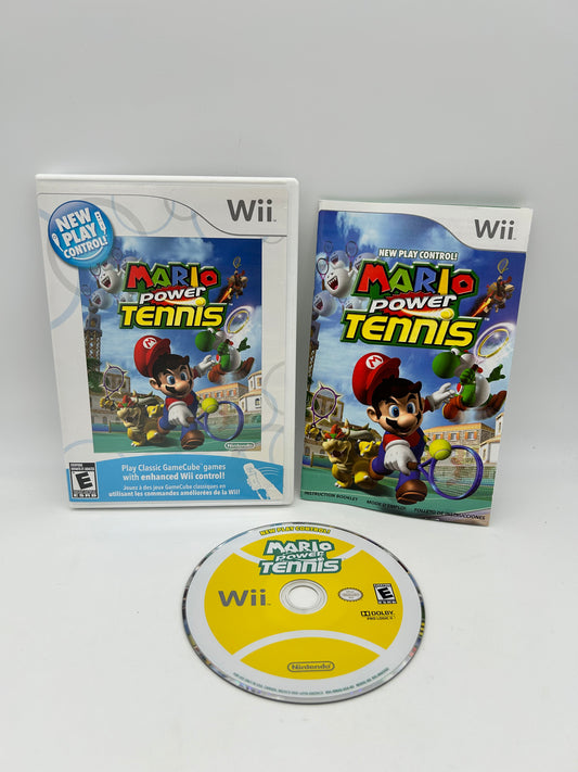 PiXEL-RETRO.COM : NINTENDO WII COMPLET CIB BOX MANUAL GAME NTSC MARIO POWER TENNIS