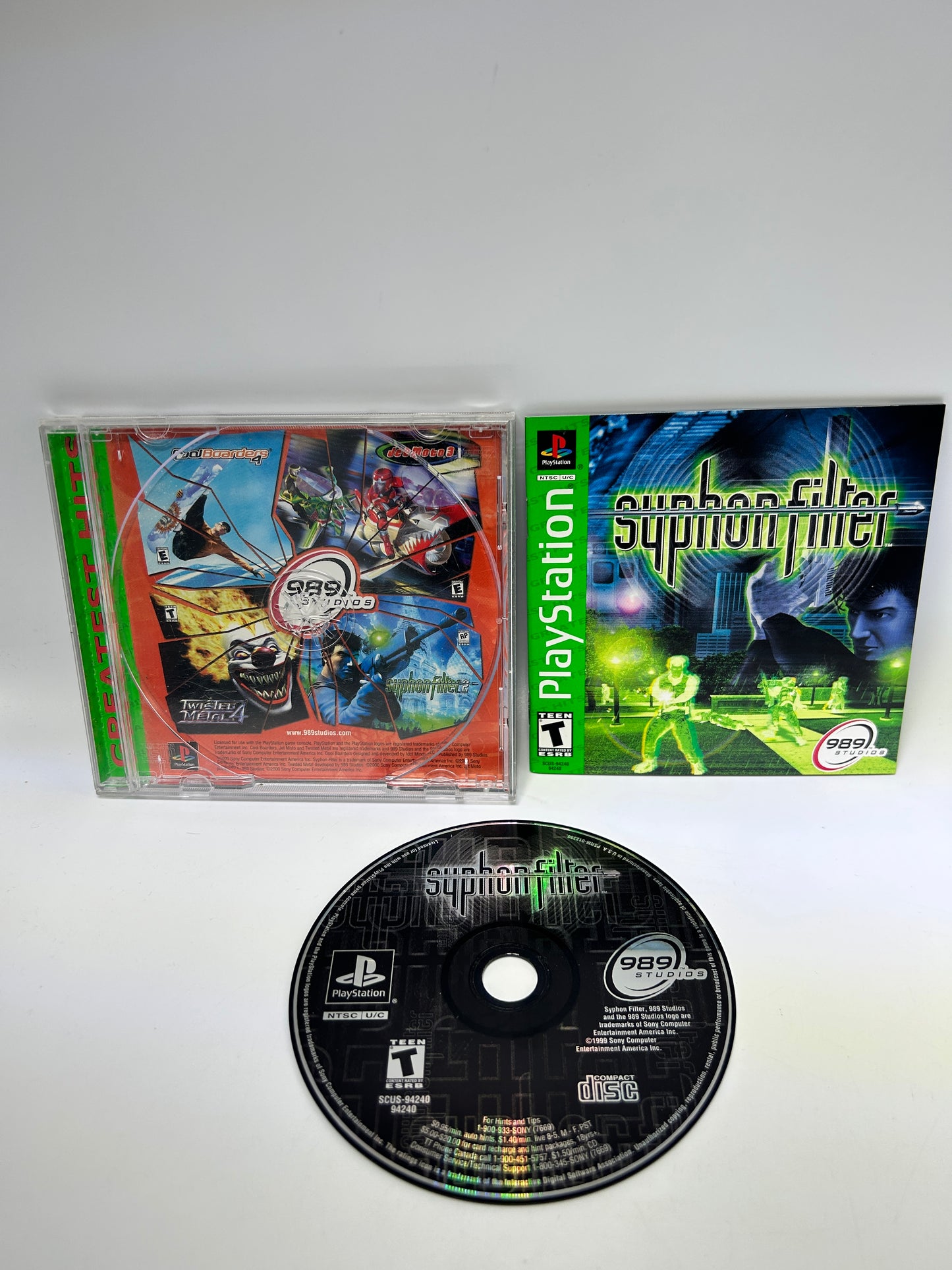 PiXEL-RETRO.COM : SONY PLAYSTATION (PS1) COMPLETE CIB BOX MANUAL GAME NTSC SYPHON FILTER