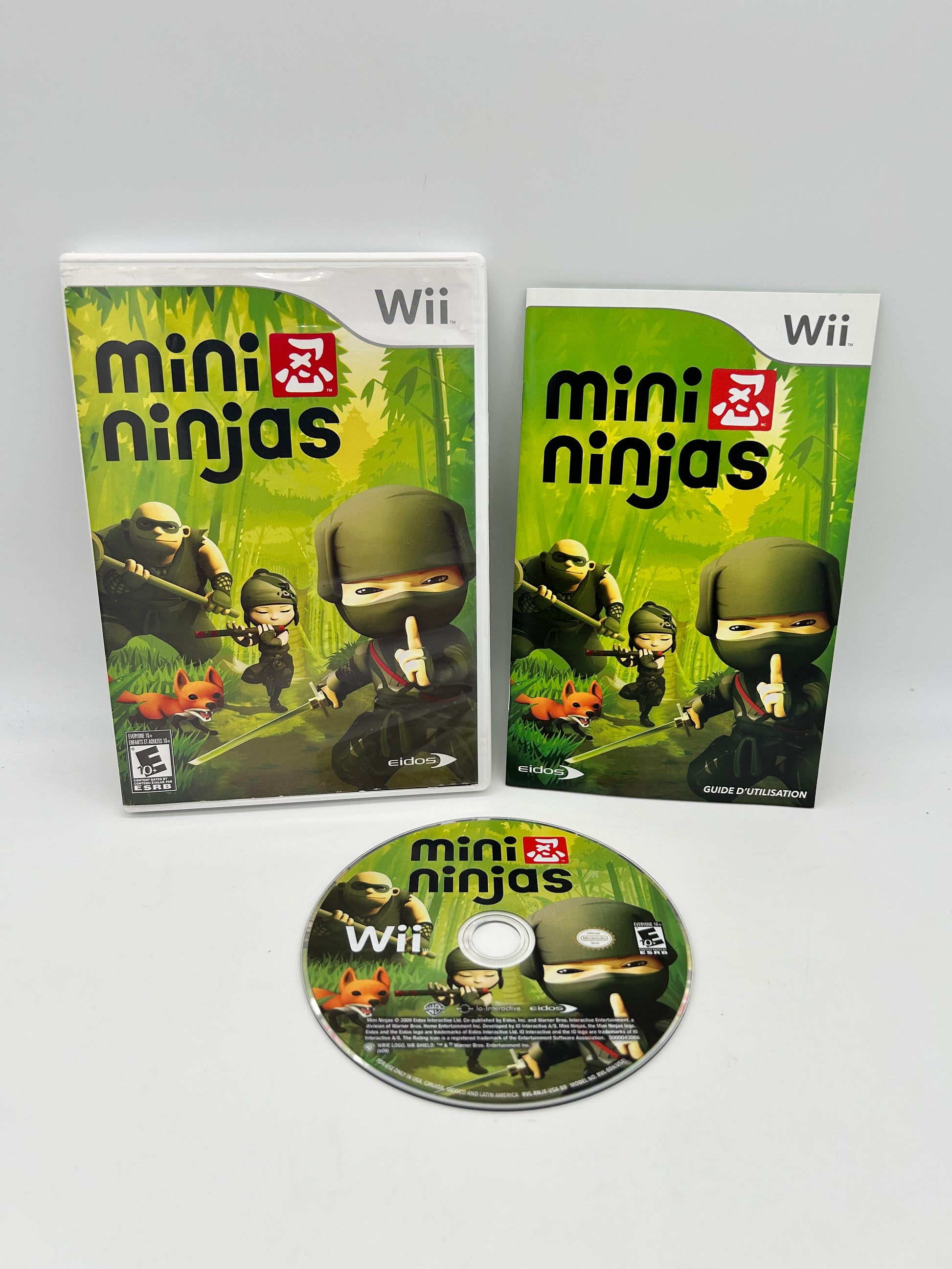 PiXEL-RETRO.COM : NINTENDO WII COMPLET CIB BOX MANUAL GAME NTSC MINI NINJAS