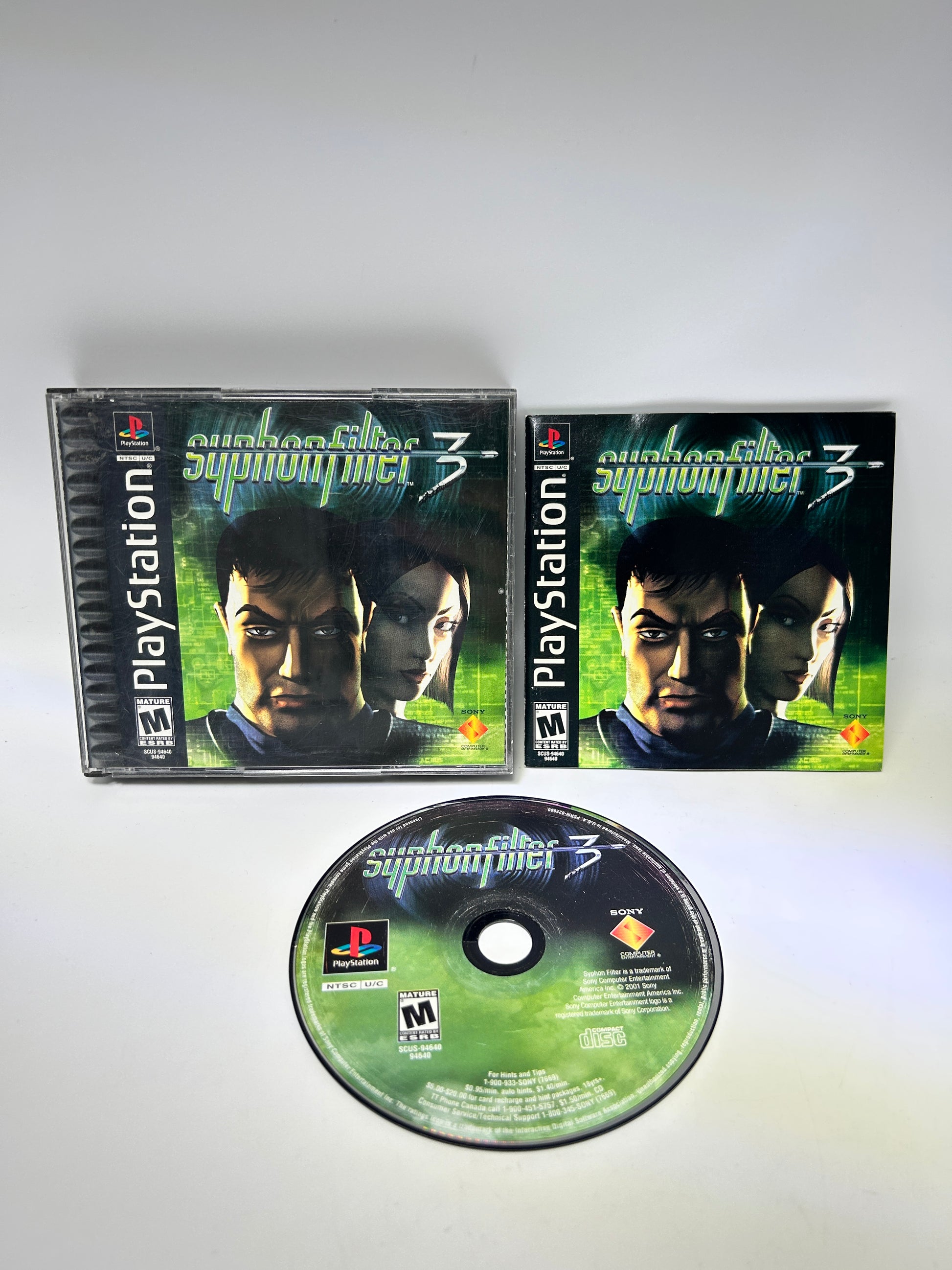 PiXEL-RETRO.COM : SONY PLAYSTATION (PS1) COMPLETE CIB BOX MANUAL GAME NTSC SYPHON FILTER 3