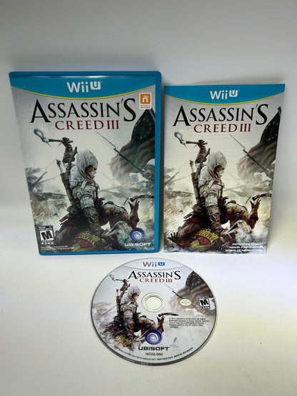 PiXEL-RETRO.COM : NINTENDO WII U COMPLET CIB BOX MANUAL GAME NTSC ASSASSIN'S CREED III