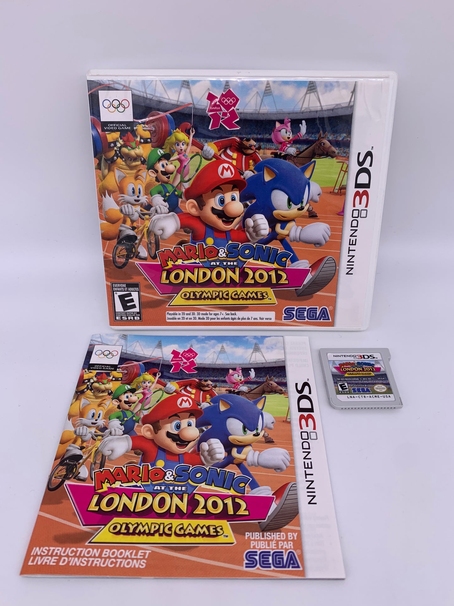 PiXEL-RETRO.COM : NINTENDO 3DS (3DS) COMPLETE CIB BOX MANUAL GAME NTSC MARIO & SONIC AT THE OLYMPIC GAMES LONDON 2012