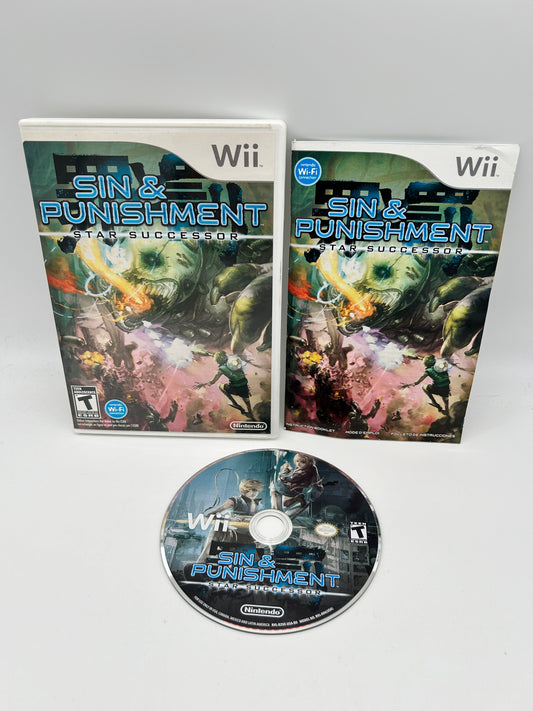 PiXEL-RETRO.COM : NINTENDO WII COMPLET CIB BOX MANUAL GAME NTSC SIN & PUNISHMENT STAR SUCCESSOR