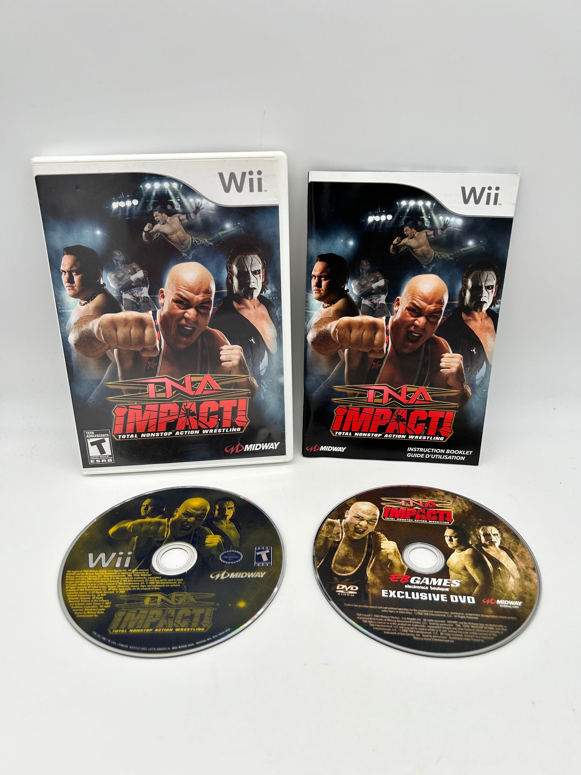 PiXEL-RETRO.COM : NINTENDO WII COMPLET CIB BOX MANUAL GAME NTSC TNA IMPACT TOTAL NONSTOP ACTION WRESTLING