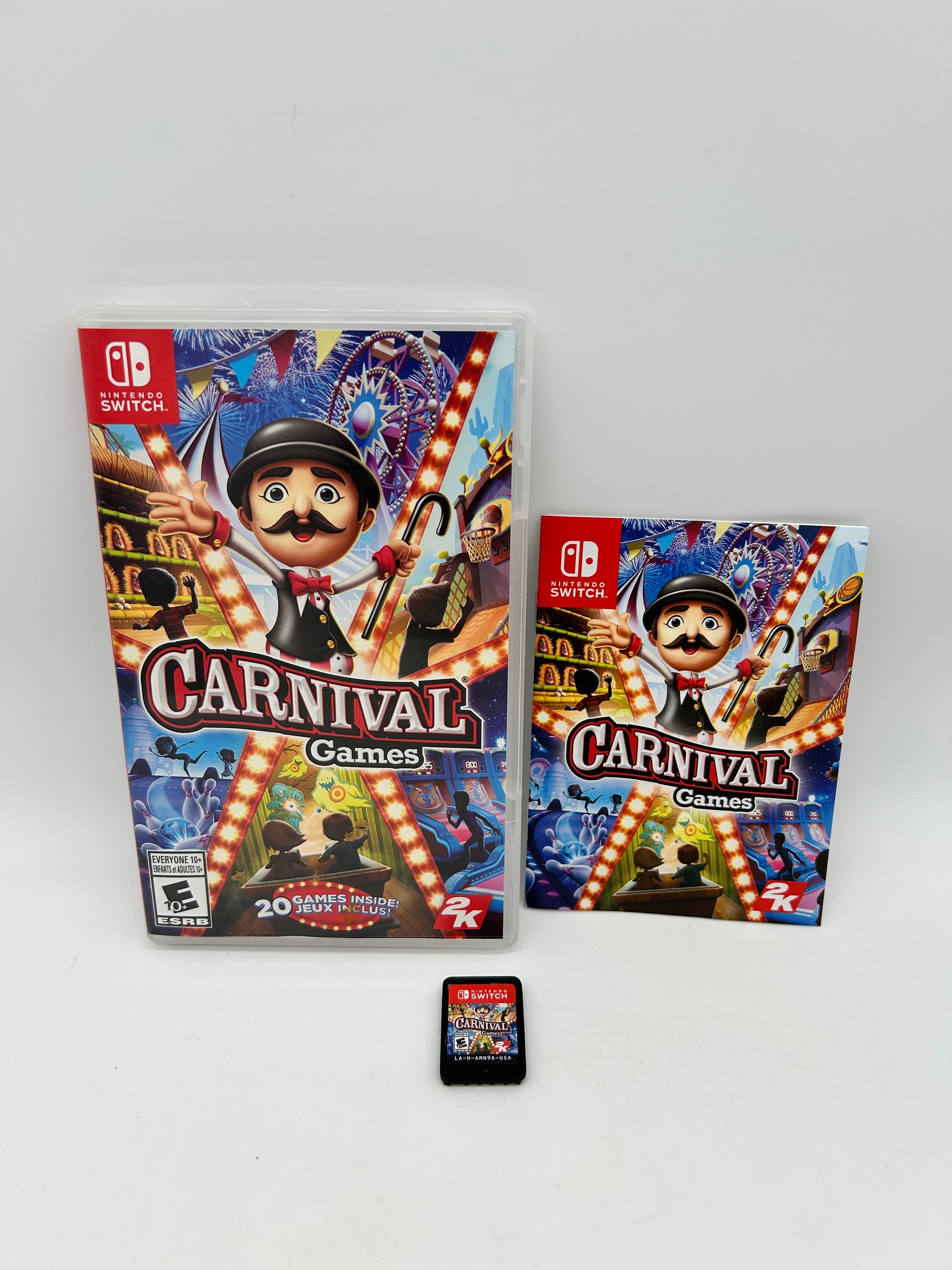 PiXEL-RETRO.COM : NINTENDO SWITCH COMPLETE IN BOX COMPLETE MANUAL GAME NTSC CARNIVAL GAMES