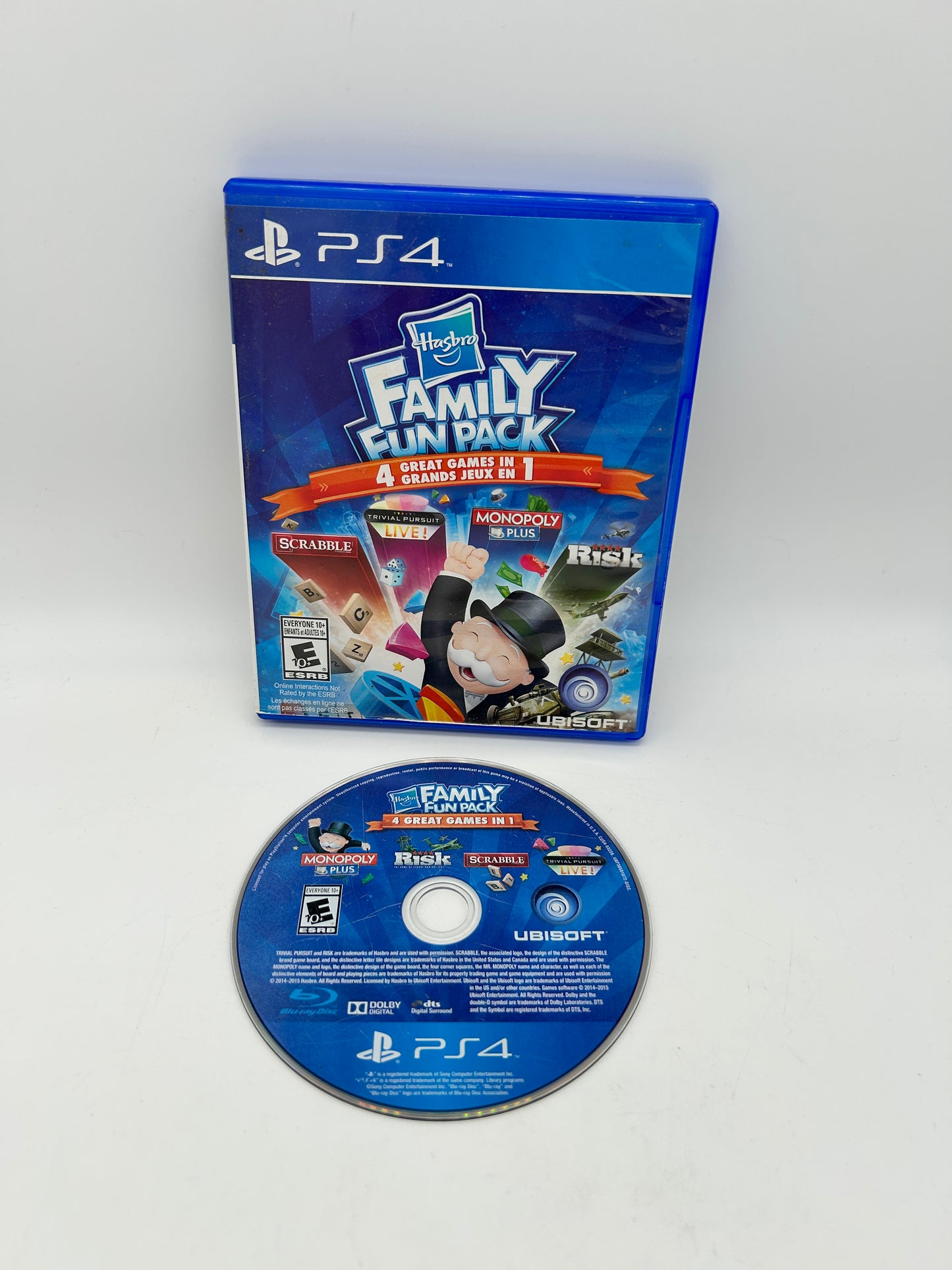 PiXEL-RETRO.COM : SONY PLAYSTATION 4 (PS4) COMPLETE CIB BOX MANUAL GAME NTSC HASBRO FAMILY FUN PACK