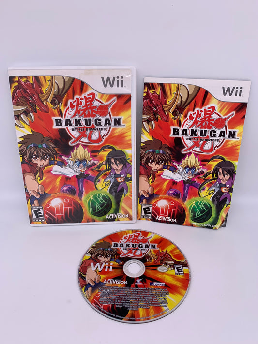 PiXEL-RETRO.COM : NINTENDO WII COMPLET CIB BOX MANUAL GAME NTSC BAKAGAN BATTLE BRAWLERS