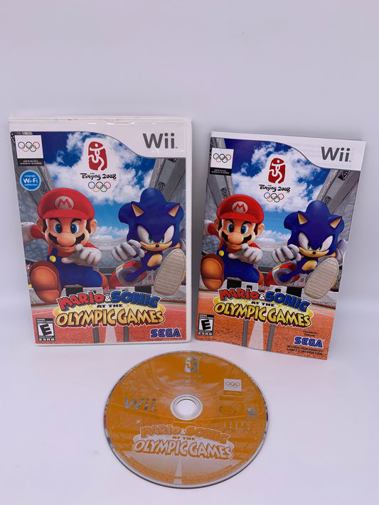 PiXEL-RETRO.COM : NINTENDO WII COMPLET CIB BOX MANUAL GAME NTSC MARIO & SONIC AT THE OLYMPIC GAMES BEIJING 2002