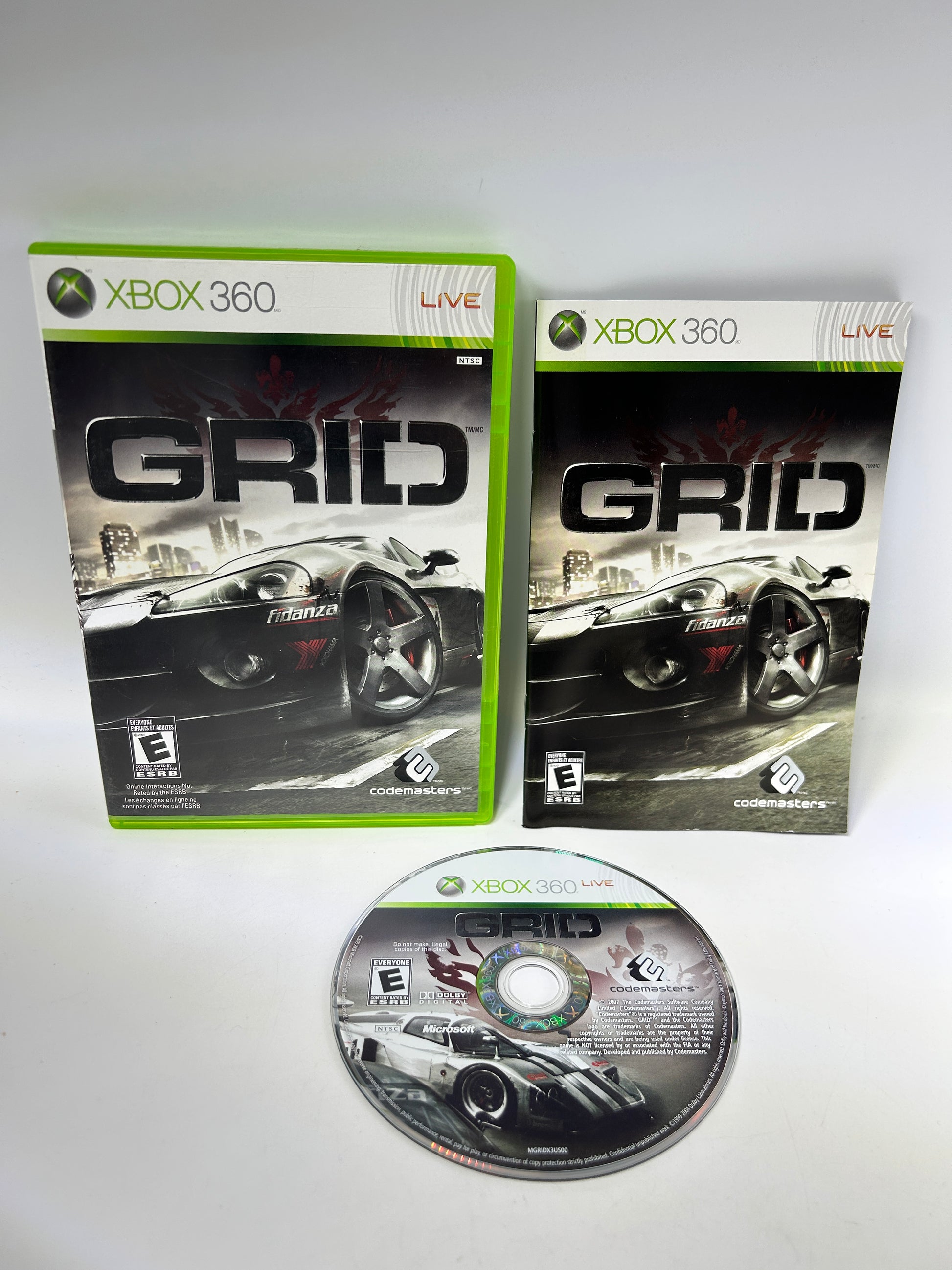 PiXEL-RETRO.COM : MICROSOFT XBOX 360 COMPLETE CIB BOX MANUAL GAME NTSC GRID
