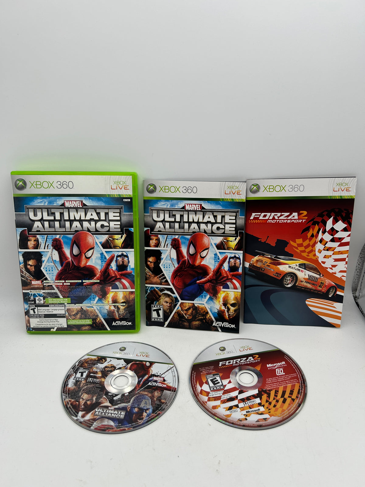 MICROSOFT XBOX 360 | MARVEL ULTIMATE ALLIANCE & FORZA MOTORSPORT 2