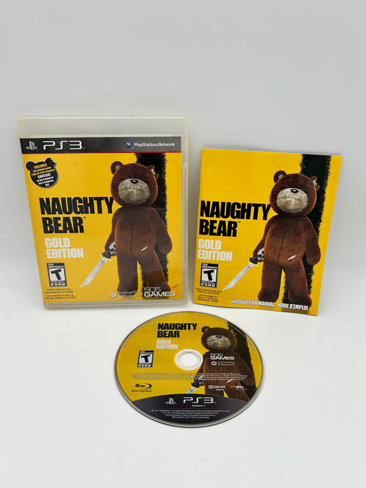 PiXEL-RETRO.COM : SONY PLAYSTATION 3 (PS3) COMPLET CIB BOX MANUAL GAME NTSC NAUGHTY BEAR GOLD EDITION