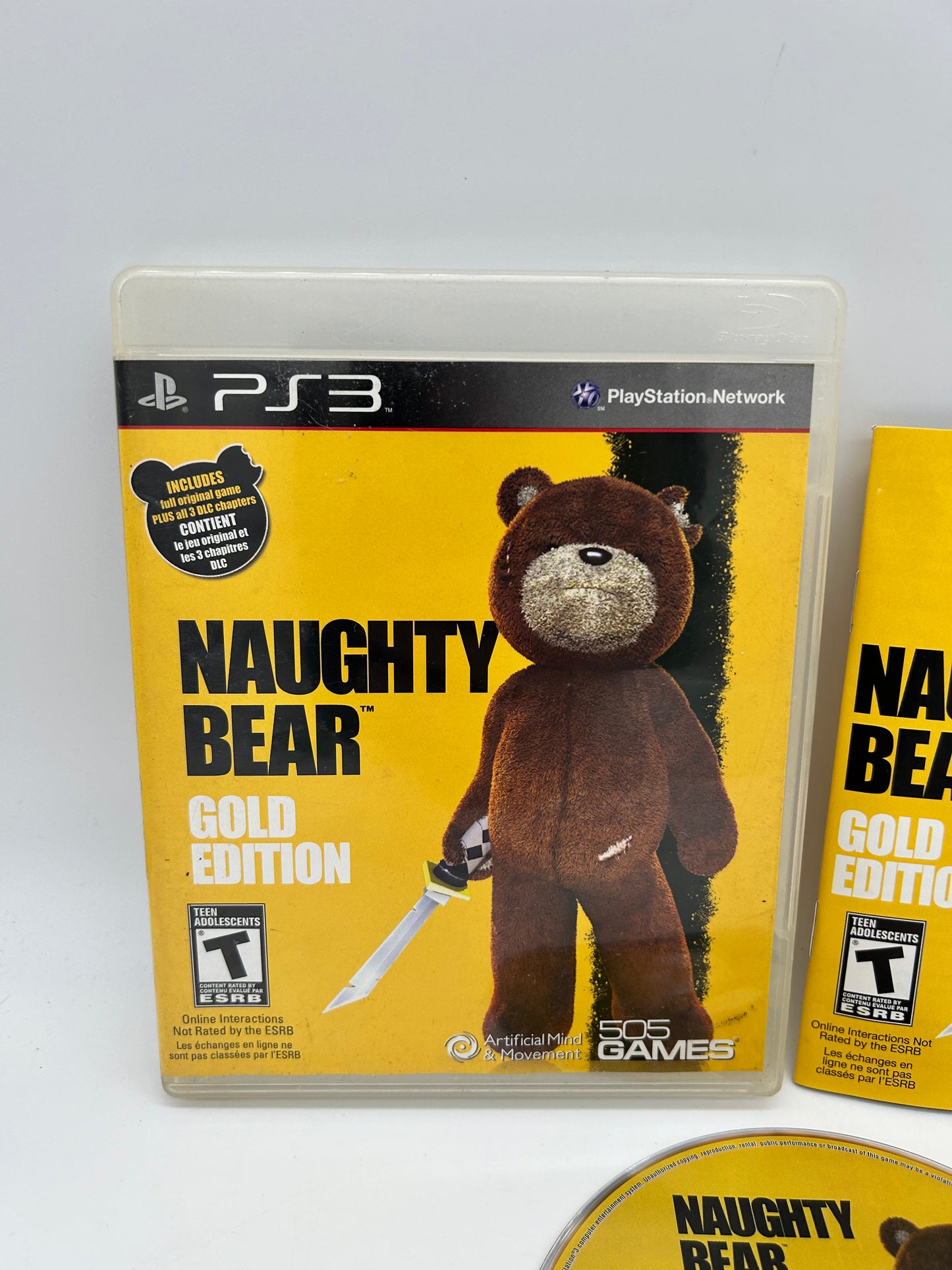 SONY PLAYSTATiON 3 [PS3] | NAUGHTY BEAR | GOLD EDiTiON