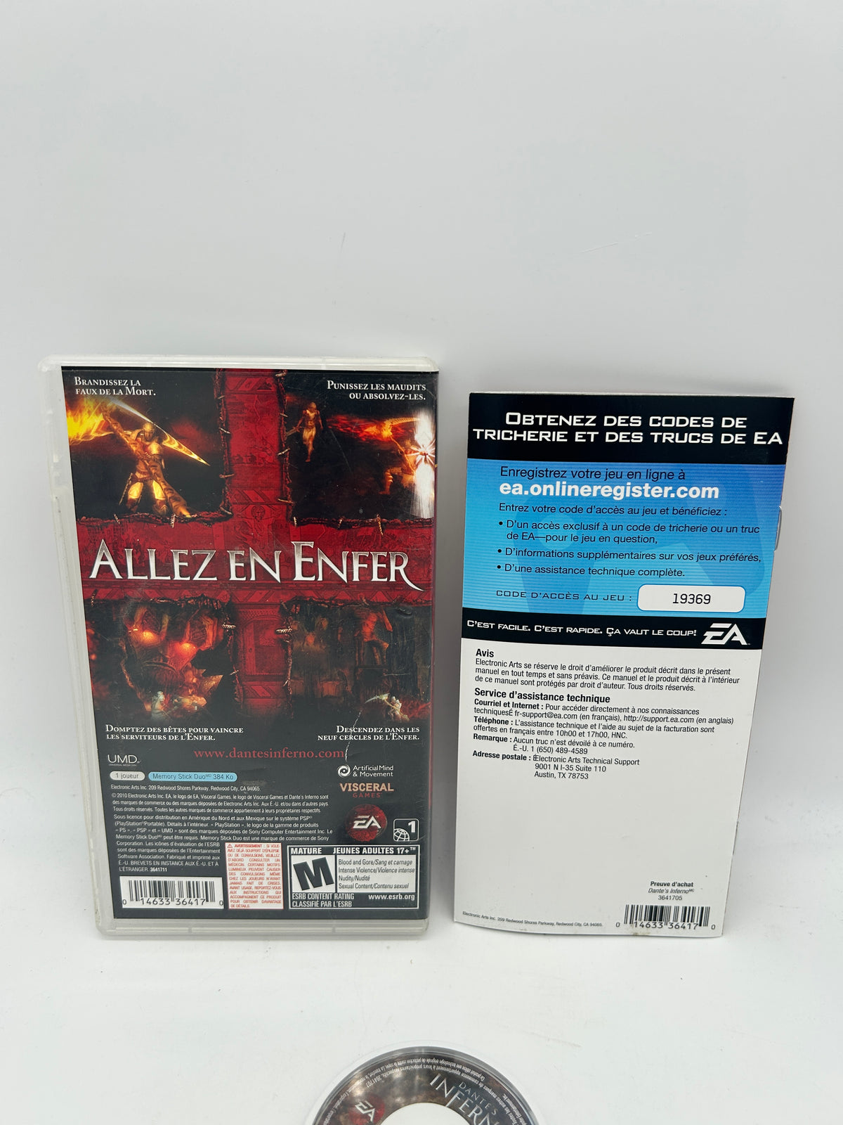 SONY PLAYSTATION PORTABLE [PSP] | DANTE'S INFERNO