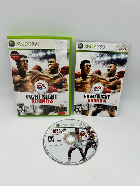 PiXEL-RETRO.COM : MICROSOFT XBOX 360 COMPLETE CIB BOX MANUAL GAME NTSC FIGHT NIGHT ROUND 4
