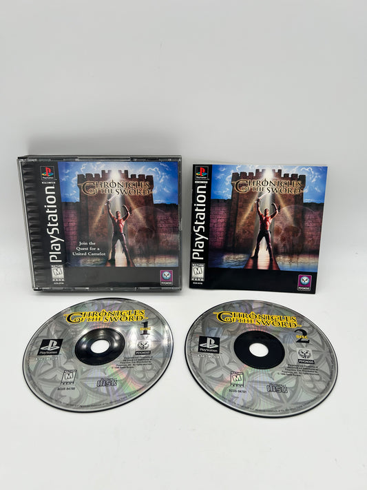 PiXEL-RETRO.COM : SONY PLAYSTATION (PS1) COMPLETE CIB BOX MANUAL GAME NTSC CHRONICLES OF THE SWORD