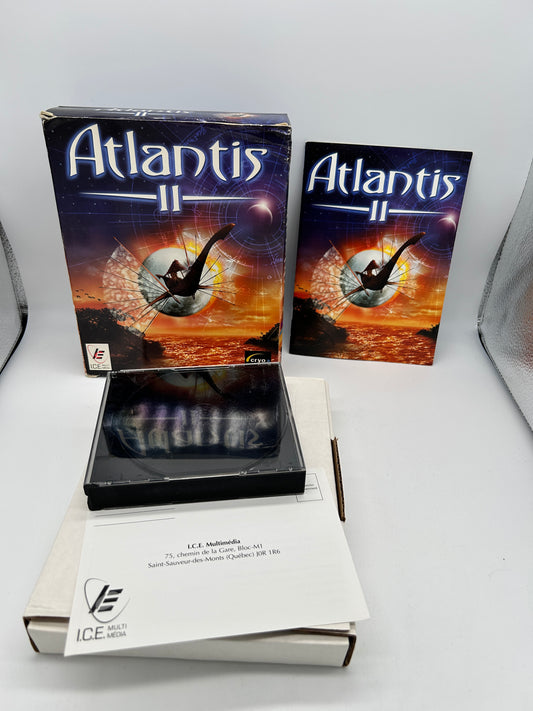 PiXEL-RETRO.COM : COMPUTER (PC) COMPLETE CIB BOX MANUAL GAME NTSC ATLANTIS II FRENCH VERSION