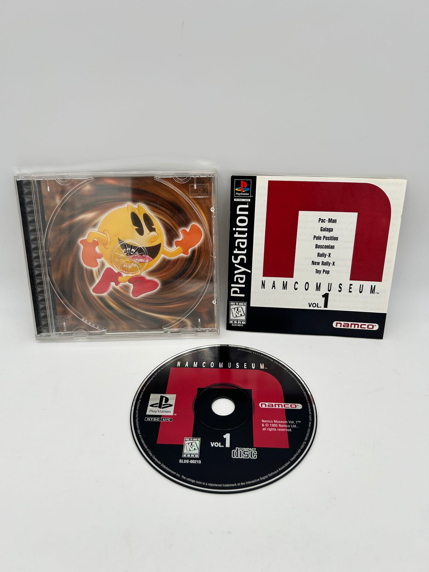 PiXEL-RETRO.COM : SONY PLAYSTATION (PS1) COMPLETE CIB BOX MANUAL GAME NTSC NAMCO MUSEUM VOL 1 BIG N VERSION