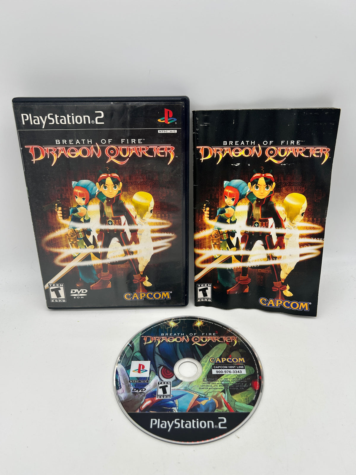 PiXEL-RETRO.COM : SONY PLAYSTATION 2 (PS2) COMPLET CIB BOX MANUAL GAME NTSC BREATH OF FIRE DRAGON QUARTER