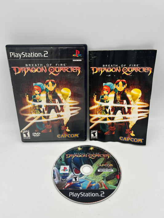 PiXEL-RETRO.COM : SONY PLAYSTATION 2 (PS2) COMPLET CIB BOX MANUAL GAME NTSC BREATH OF FIRE DRAGON QUARTER