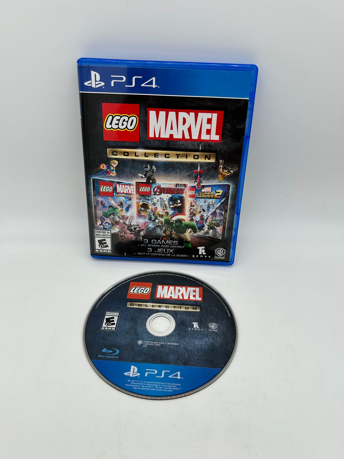 PiXEL-RETRO.COM : SONY PLAYSTATION 4 (PS4) COMPLETE CIB BOX MANUAL GAME NTSC MARVEL LEGO COLLECTION