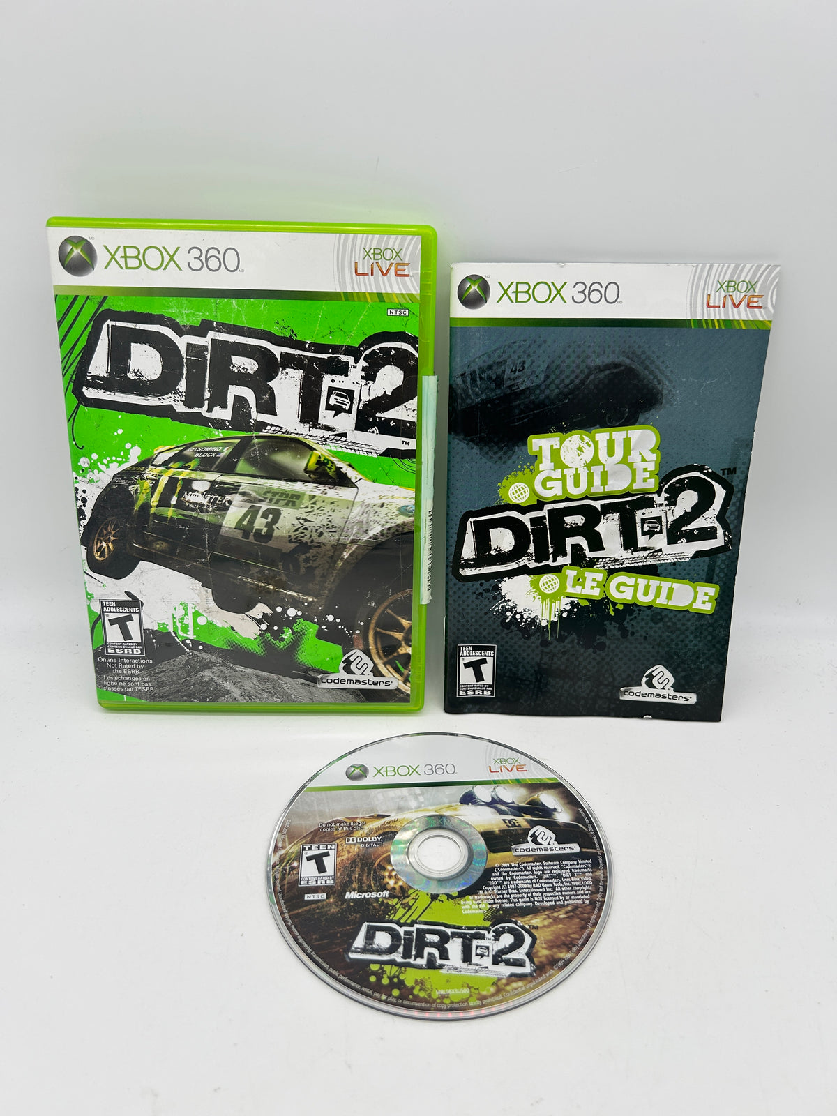 PiXEL-RETRO.COM : MICROSOFT XBOX 360 COMPLETE CIB BOX MANUAL GAME NTSC DIRT 2