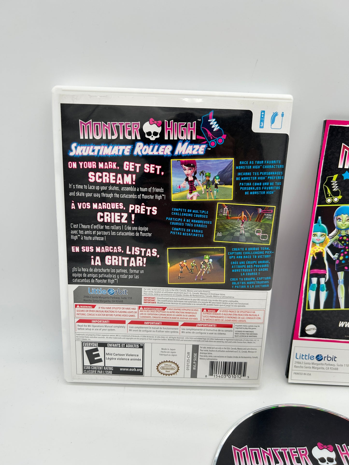 NiNTENDO Wii | MONSTER HiGH SKULTiMATE ROLLER MAZE
