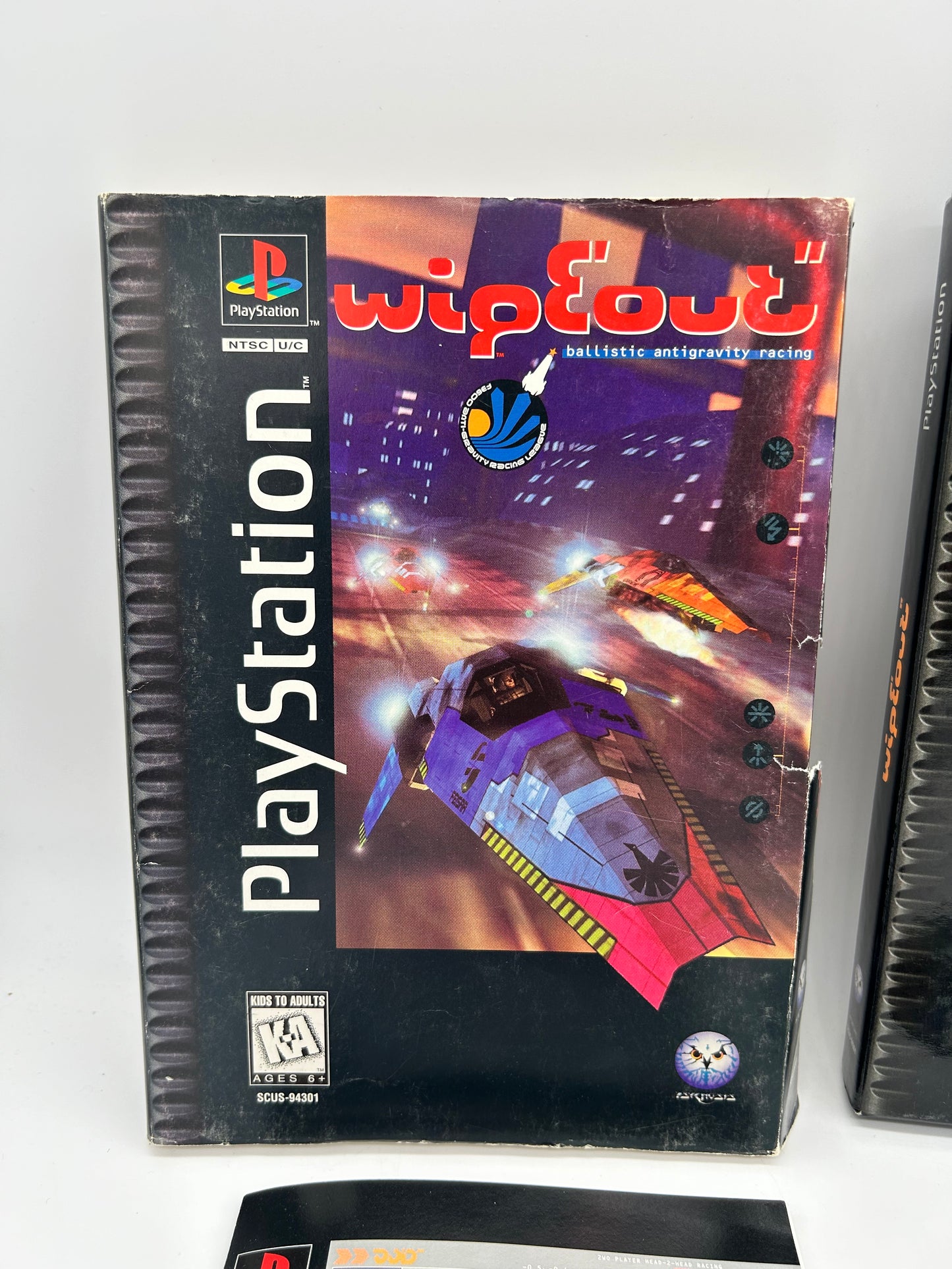 SONY PLAYSTATiON [PS1] | WiPEOUT | LONG BOX