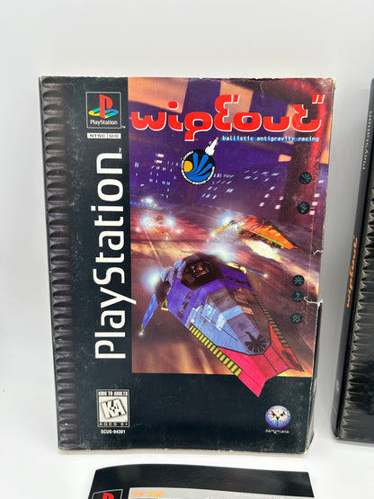 SONY PLAYSTATiON [PS1] | WiPEOUT | LONG BOX