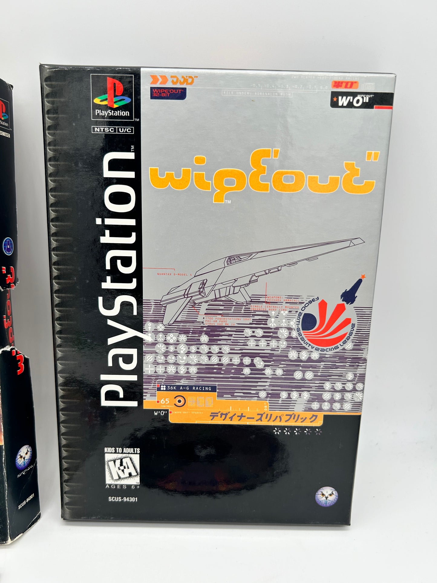 SONY PLAYSTATiON [PS1] | WiPEOUT | LONG BOX