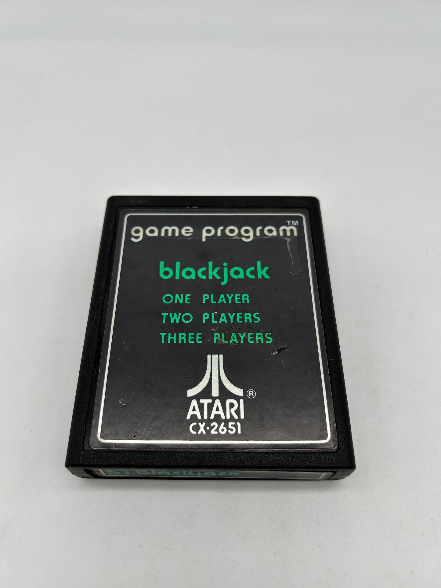 PiXEL-RETRO.COM : ATARI 2600 GAME NTSC TEXT LABEL VERSION BLACKJACK