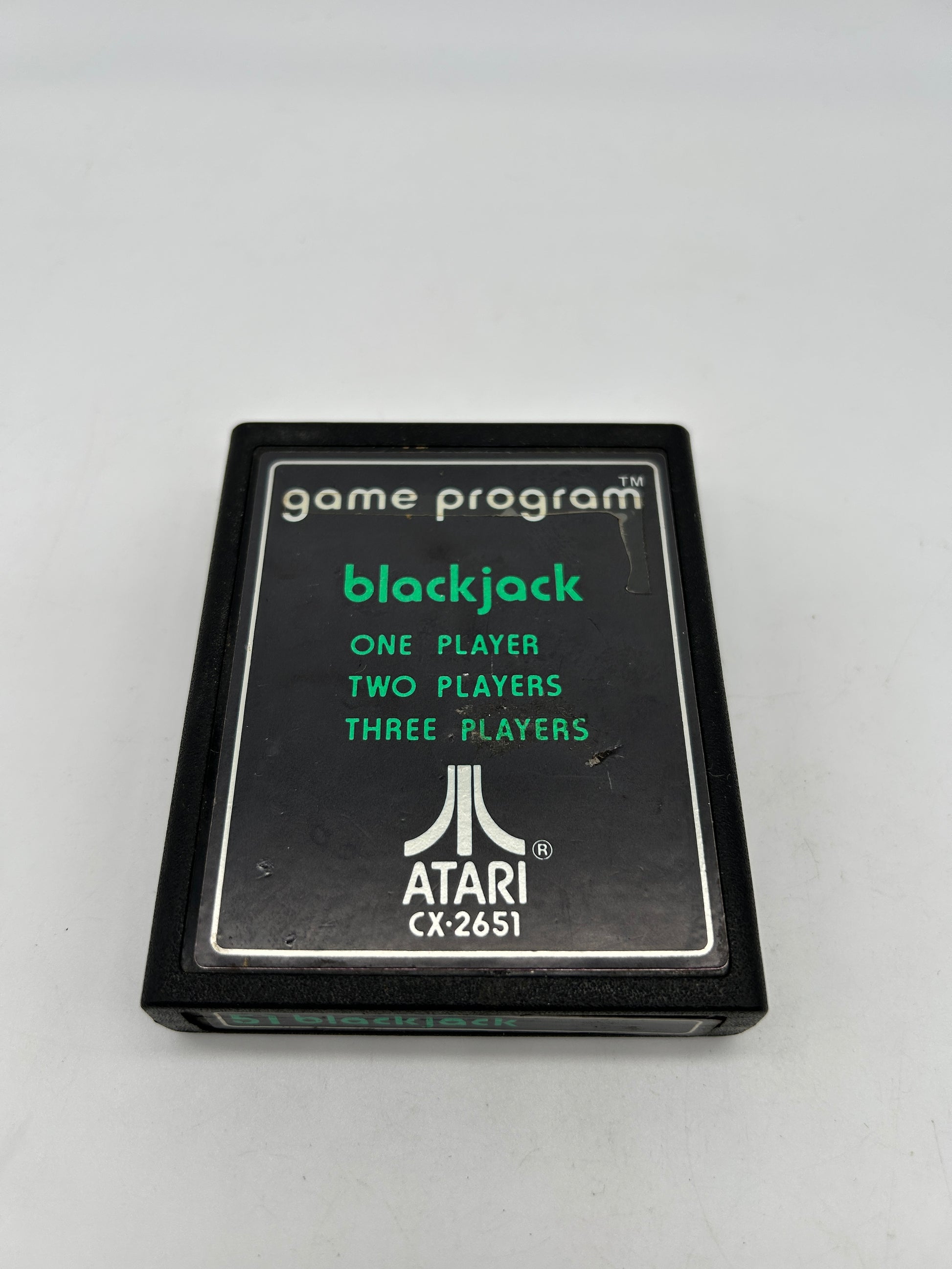 PiXEL-RETRO.COM : ATARI 2600 GAME NTSC TEXT LABEL VERSION BLACKJACK