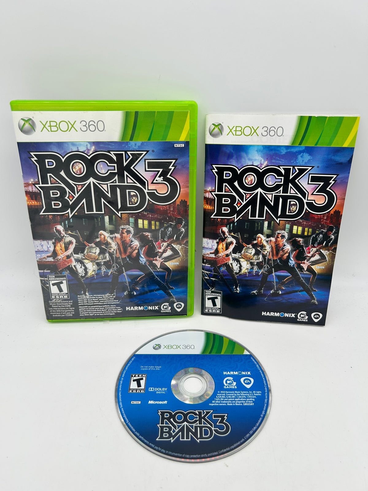 PiXEL-RETRO.COM : MICROSOFT XBOX 360 COMPLETE CIB BOX MANUAL GAME NTSC ROCK BAND 3