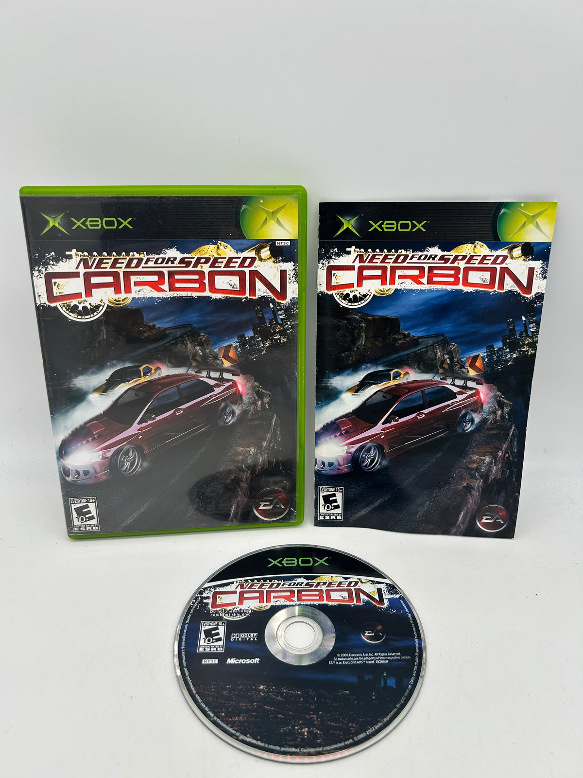 PiXEL-RETRO.COM : MICROSOFT XBOX COMPLETE CIB BOX MANUAL GAME NTSC NEED FOR SPEED CARBON