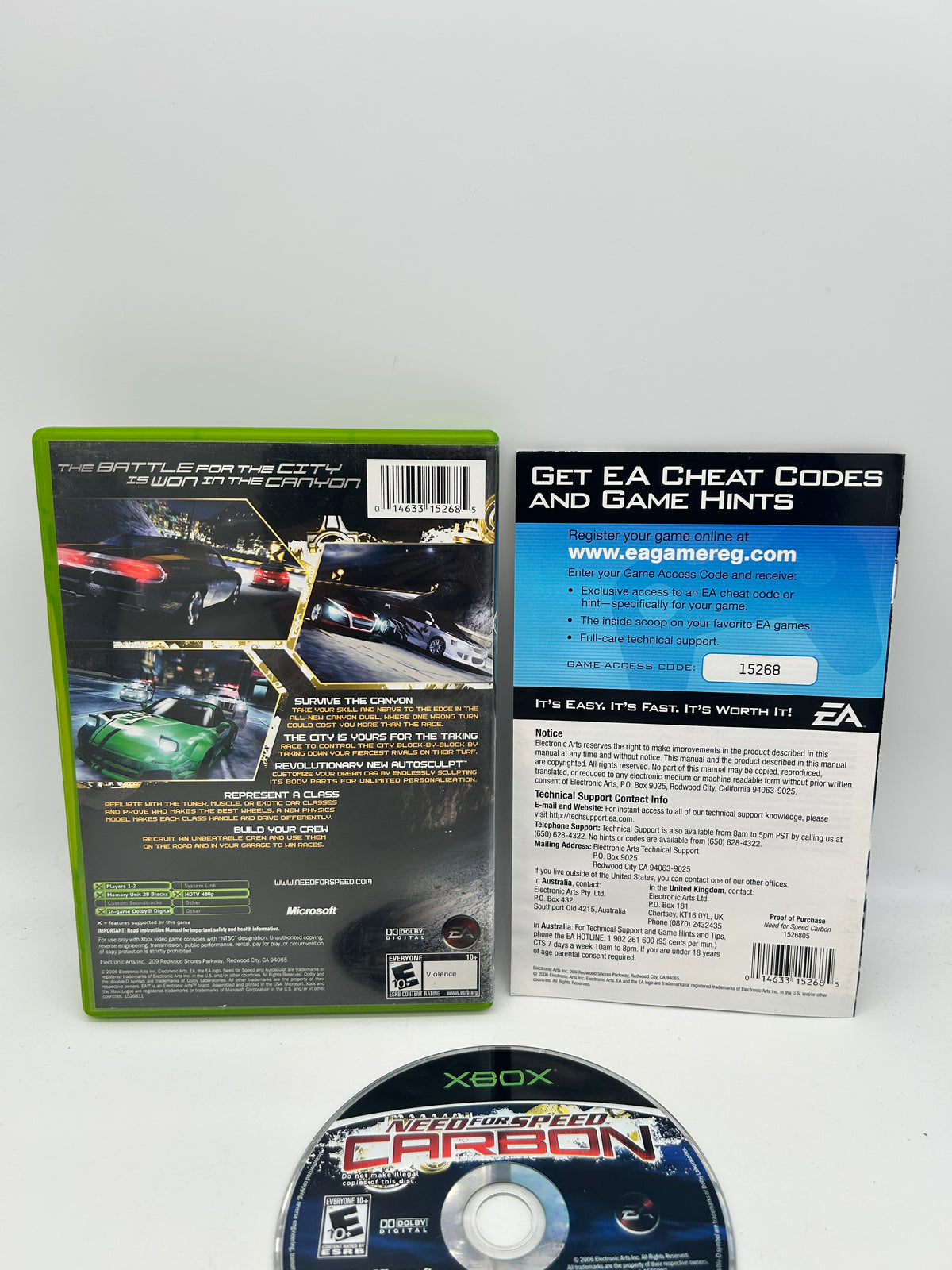 MiCROSOFT XBOX ORiGiNAL | NEED FOR SPEED CARBON