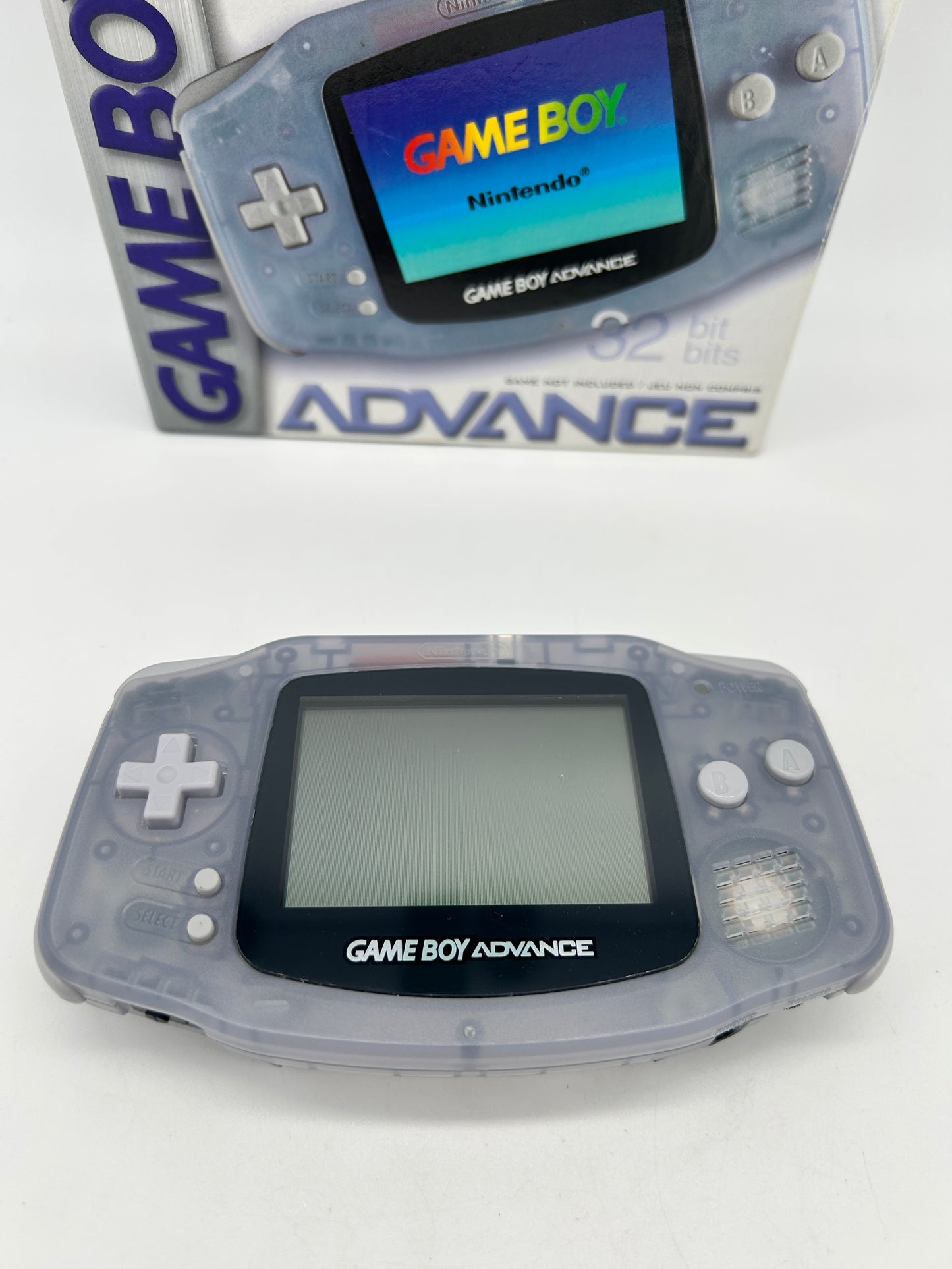NiNTENDO GAME BOY ADVANCE [GBA] CONSOLE | MODEL TRANSPARENT CLEAR GLACiER | AGB-001
