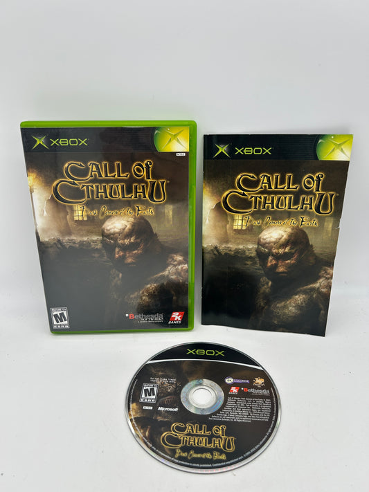PiXEL-RETRO.COM : MICROSOFT XBOX COMPLETE CIB BOX MANUAL GAME NTSC CALL OF CTHULHU DARK CORNERS OF THE EARTH
