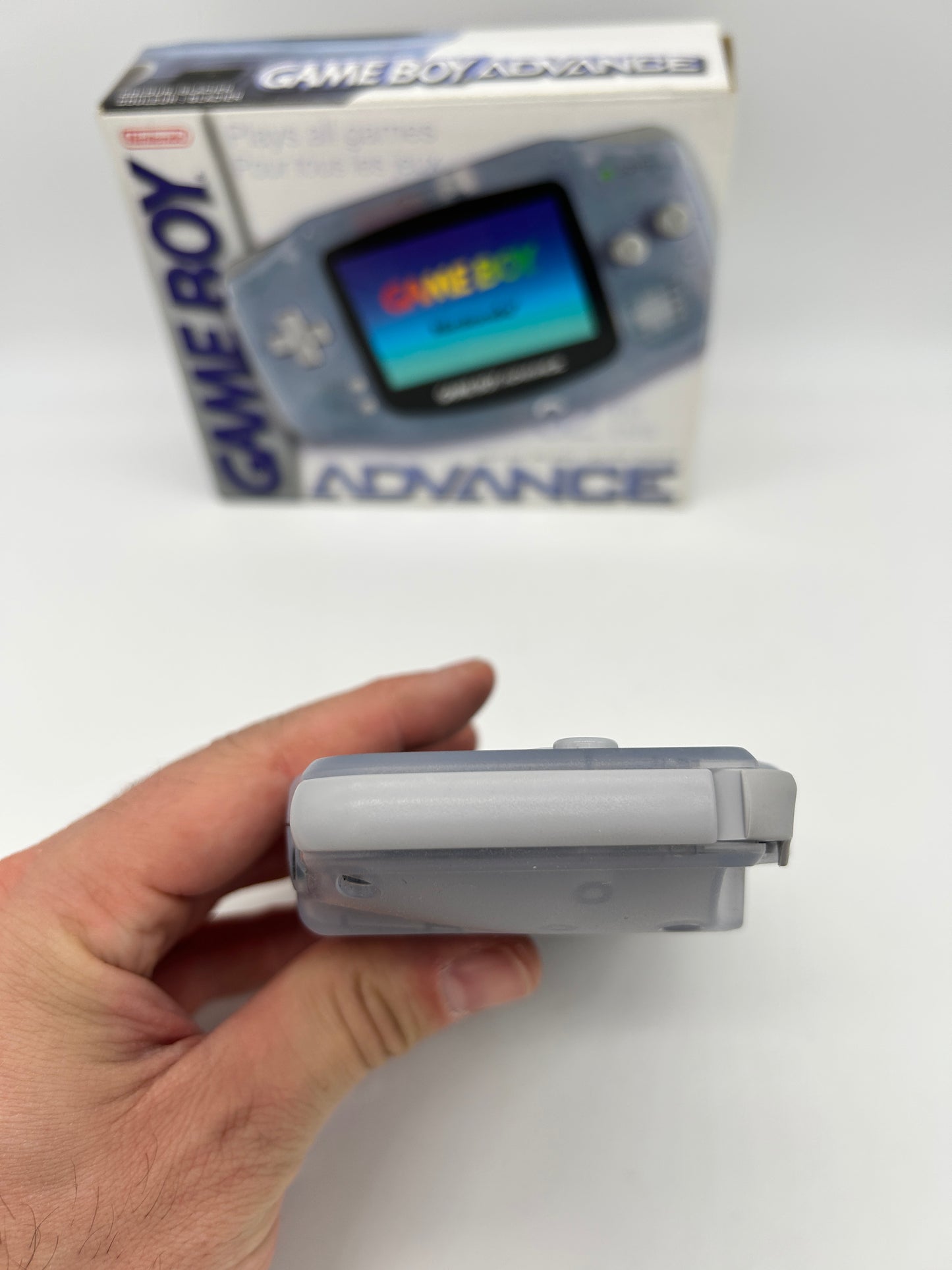 NiNTENDO GAME BOY ADVANCE [GBA] CONSOLE | MODEL TRANSPARENT CLEAR GLACiER | AGB-001