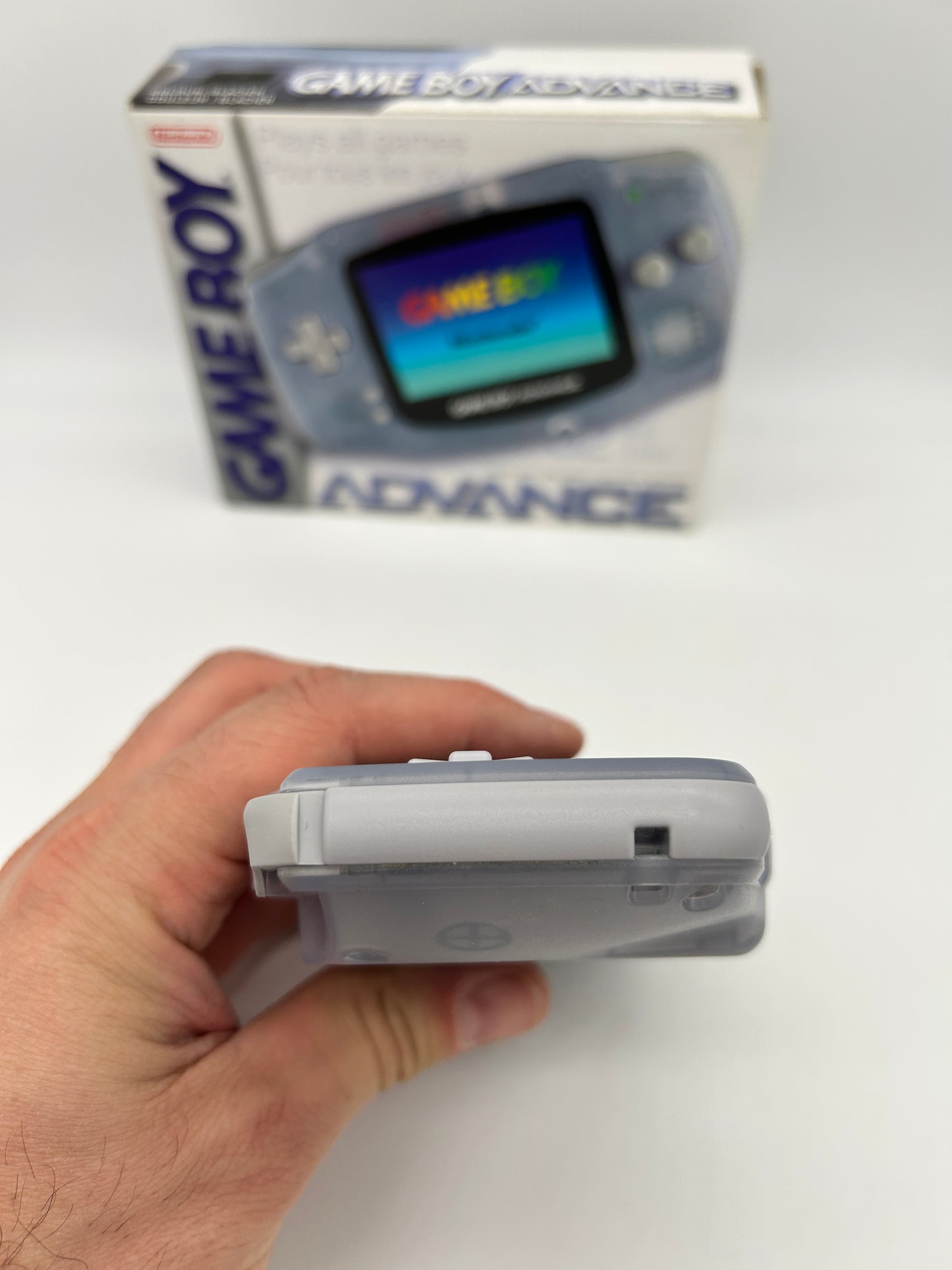 NiNTENDO GAME BOY ADVANCE [GBA] CONSOLE | MODEL TRANSPARENT CLEAR GLACiER | AGB-001