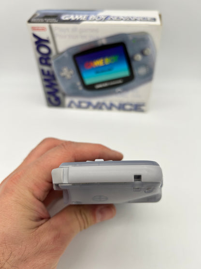 NiNTENDO GAME BOY ADVANCE [GBA] CONSOLE | MODEL TRANSPARENT CLEAR GLACiER | AGB-001