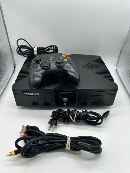 PiXEL-RETRO.COM : MICROSOFT XBOX ORIGINAL SYSTEM CONSOLE, CONTROLLER, POWER SUPPLY, RCA CABLE NTSC