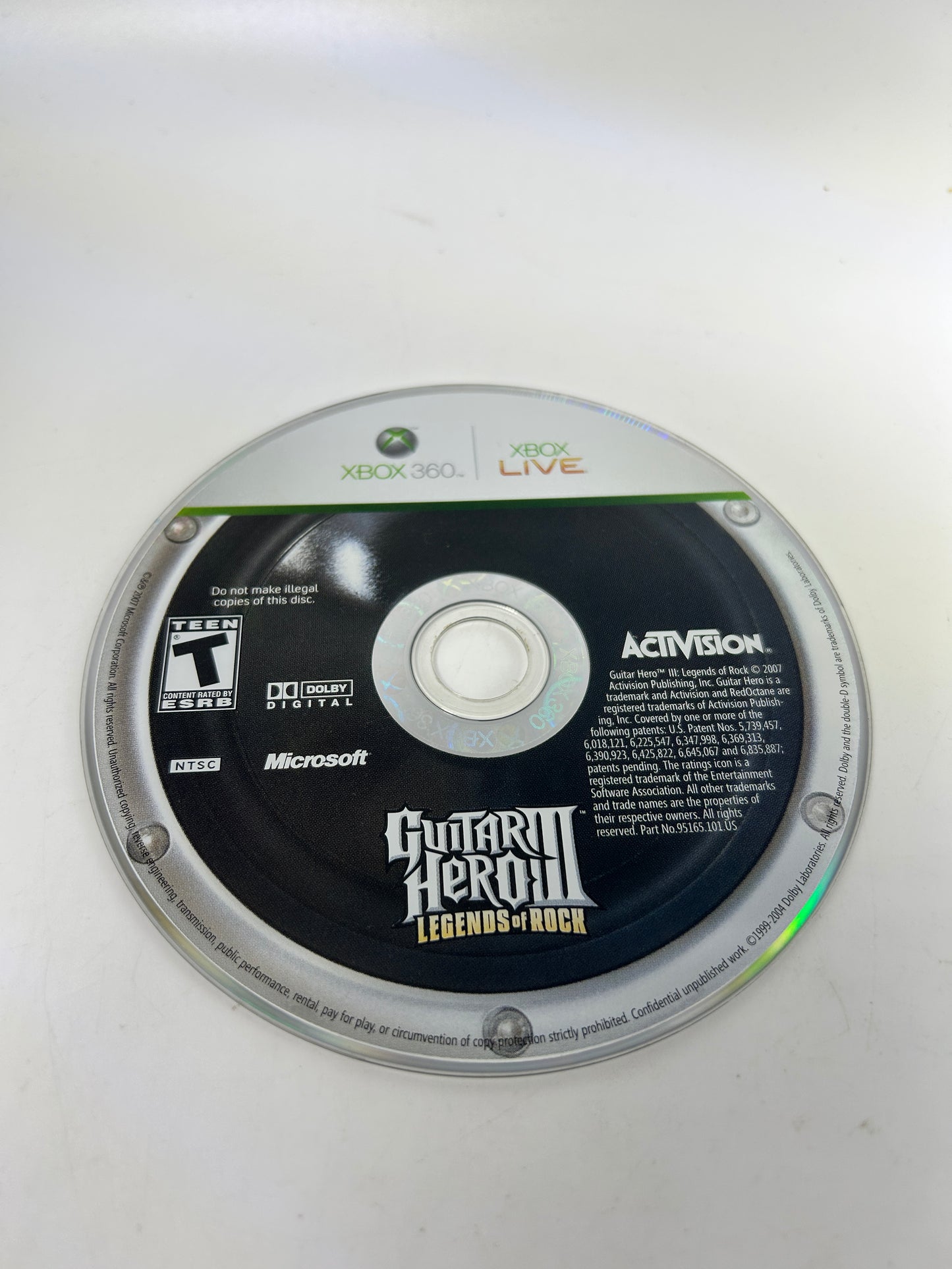 PiXEL-RETRO.COM : MICROSOFT XBOX 360 COMPLETE CIB BOX MANUAL GAME NTSC GUITAR HERO III LEGENDS OF ROCK